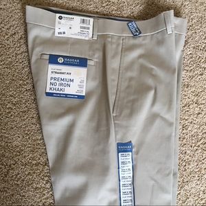 Haggar 34x34 flat front straight fit khaki pants